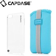 iPod touch 5th用 カラペースジャケット バリューセット クリア/ライトブルー KPIPT5-V00C