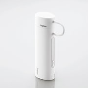 モバイルバッテリー リチウムイオン電池 2600mAh Lightning ケーブル一体型 ホワイト LPA-LA2-2610WH