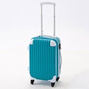 ACTUS "TOY CARRY " (アクタス トイキャリー) Sサイズ 旅行日数目安：1～2泊 28/35(拡張時)L TSAロック搭載 機内持ち込み可 ターコイズ×ホワイト 70597-62