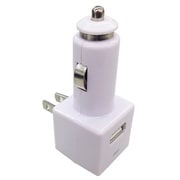 AC/DC充電器 USBポート付き ホワイト ADKJ-UDWH