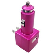 AC/DC充電器 USBポート付き ピンク ADKJ-UDPK
