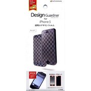 Z414IP5001 [iPhone5専用 デザインフィルム チェック 液晶面+背面保護フィルム]