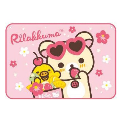 リラックマ マイクロフリース アロハリラックマ/ピンク