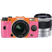 Q7 ダブルズームキット オレンジ/ピンク 032 [ボディ＋交換レンズ「PENTAX-02 STANDARD ZOOM」「PENTAX-06 TELEPHOTO ZOOM」]