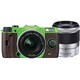 Q7 ダブルズームキット グリーン/ブラウン 036 [ボディ＋交換レンズ「PENTAX-02 STANDARD ZOOM」「PENTAX-06 TELEPHOTO ZOOM」]