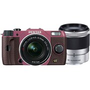 Q7 ダブルズームキット ピンク/ブラウン 048 [ボディ＋交換レンズ「PENTAX-02 STANDARD ZOOM」「PENTAX-06 TELEPHOTO ZOOM」]