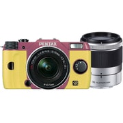 Q7 ダブルズームキット ピンク/イエロー 051 [ボディ＋交換レンズ「PENTAX-02 STANDARD ZOOM」「PENTAX-06 TELEPHOTO ZOOM」]