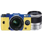 Q7 ダブルズームキット ブルー/イエロー 057 [ボディ＋交換レンズ「PENTAX-02 STANDARD ZOOM」「PENTAX-06 TELEPHOTO ZOOM」]