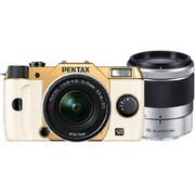 Q7 ダブルズームキット ゴールド/ホワイト 071 [ボディ＋交換レンズ「PENTAX-02 STANDARD ZOOM」「PENTAX-06 TELEPHOTO ZOOM」]