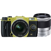 Q7 ダブルズームキット ライム/ブラック 076 [ボディ＋交換レンズ「PENTAX-02 STANDARD ZOOM」「PENTAX-06 TELEPHOTO ZOOM」]