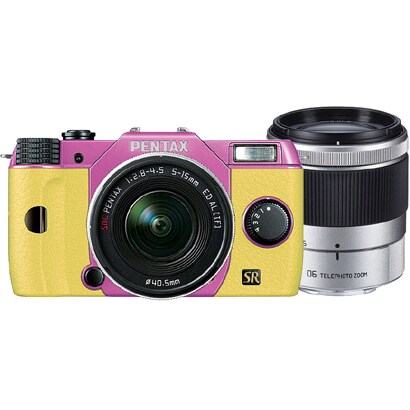 Q7 ダブルズームキット ライラック/イエロー 093 [ボディ＋交換レンズ「PENTAX-02 STANDARD ZOOM」「PENTAX-06 TELEPHOTO ZOOM」]