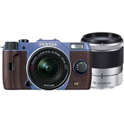 Q7 ダブルズームキット スカイ/ブラウン 096 [ボディ＋交換レンズ「PENTAX-02 STANDARD ZOOM」「PENTAX-06 TELEPHOTO ZOOM」]