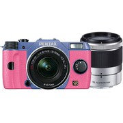 Q7 ダブルズームキット スカイ/ピンク 098 [ボディ＋交換レンズ「PENTAX-02 STANDARD ZOOM」「PENTAX-06 TELEPHOTO ZOOM」]