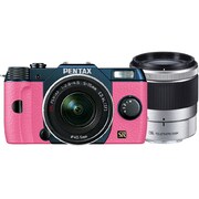 Q7 ダブルズームキット メタルネイビー/ピンク 104 [ボディ＋交換レンズ「PENTAX-02 STANDARD ZOOM」「PENTAX-06 TELEPHOTO ZOOM」]