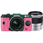 Q7 ダブルズームキット メタルグリーン/ピンク 110 [ボディ＋交換レンズ「PENTAX-02 STANDARD ZOOM」「PENTAX-06 TELEPHOTO ZOOM」]