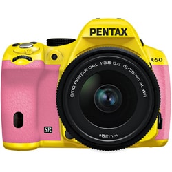 【美品】ペンタックス PENTAX K-50+レンズキット イエロー&ピンク