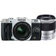 Q7 ダブルズームキット シルバー [ボディ＋交換レンズ「PENTAX-02 STANDARD ZOOM」「PENTAX-06 TELEPHOTO ZOOM」]