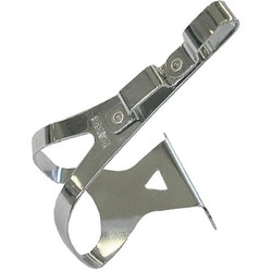 Toe clip steel deep Twin シルバー/L 528-00812