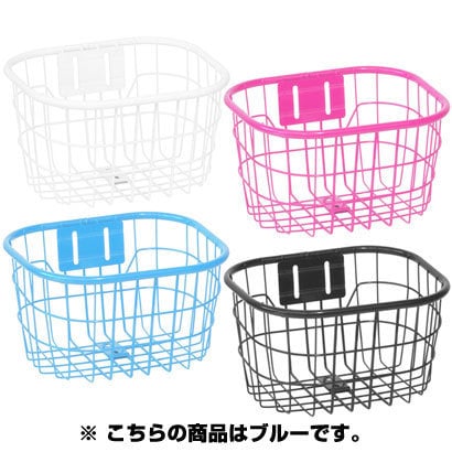 GKO-8131-BL 幼児用オシャレ丸型ワイヤーバスケットブルー 126-00033