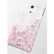 PD-SO04EPVG03 [docomo Xperia A（SO-04E）用シェルカバー フラワーシルエット(ピンク) for Girl]