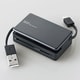 メモリリーダライタ PC・スマホ・タブレット用 microBケーブル+USBAケーブル SD+microSD+CF ブラック MRS-MB07BK