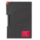 2face memo&pen  Back/Red 8864