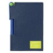 2face memo&pen  Navy/Light Green 8865