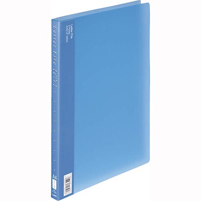 PPレターファイル【ε：r】 PPレターファイル LF-363A ブルー A4判S型 10501
