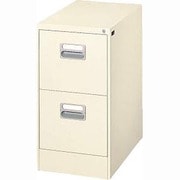 ファイリングキャビネット A4-2N アイボリー 2段 45108