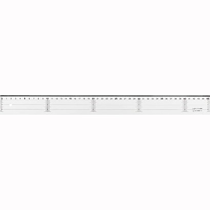 アクリル直線定規 直線定規 A-15 45cm 27009