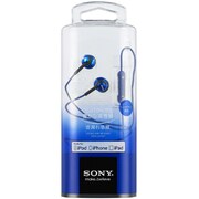密閉型インナーイヤーレシーバー iPod/iPhone/iPad対応 ブルー MDR-EX110IPLI