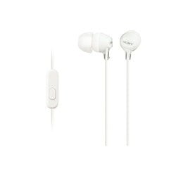 有線イヤホン カナル型 Xperia対応 3.5mmステレオミニプラグ ホワイト MDR-EX15AP W