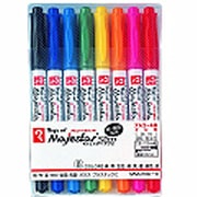 マジックインキ マジェスター・スリム 0.8~1.2mm/0.5mm 8色セット MMJ70C-8