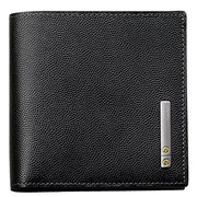 二つ折り小銭入れ付き財布 サントス ドゥ カルティエ ウォレット ブラック グレイン カウハイド L3000772