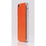 DRP-I5-0203 [iPhone5 背面牛革グリップ 鰐皮風]