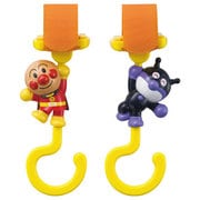 アンパンマンとばいきんまんの2個セット アンパンマン ベビーカー用 フック