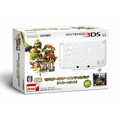 モンスターハンター4 スペシャルパック アイルーホワイト [ニンテンドー3DS LL 本体同梱版]