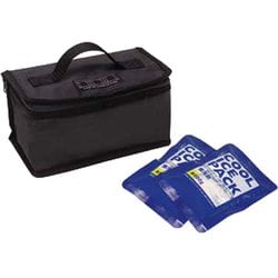 2段弁当用保冷バック ブラック KB52