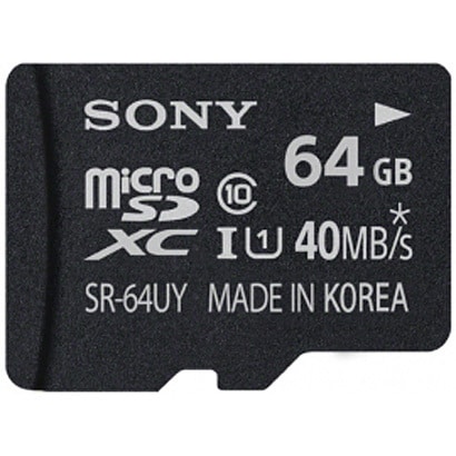 microSDXCメモリーカード 64GB CLASS10 UHS-I対応 SR-64UYA