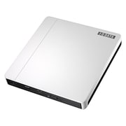 バスパワー対応ポータブルDVDドライブ「カクうすDVD」 パールホワイト DVRP-UA8V
