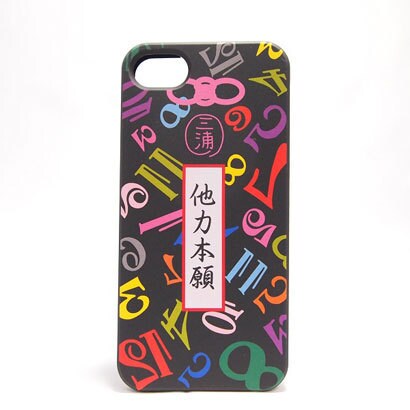 iCM057BKT [フランク三浦×inCUTOUT　iPhone5ケース　ソフトケース　他力本願：ブラック]