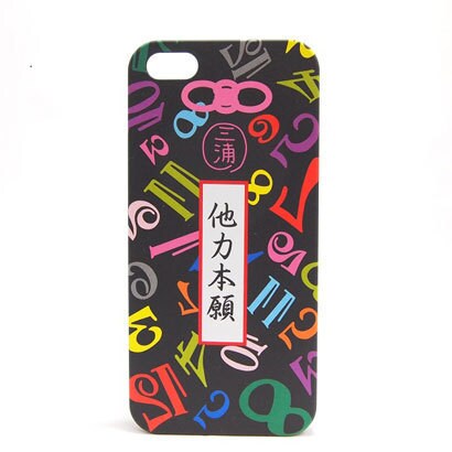 iCM058BKT [フランク三浦×inCUTOUT　iPhone5ケース　ハードケース　他力本願：ブラック]