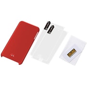 Apple iPod touch 16GB ラバーコーティングシェルジャケット マットレッド RT-T6C4/R
