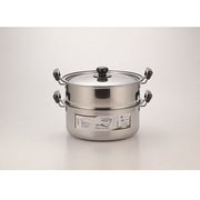 蒸しもの鍋 満菜 二段蒸し器 28cm IH対応・ガス火OK SH9867