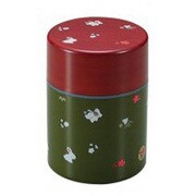 茶筒 丸 小 緑小粋