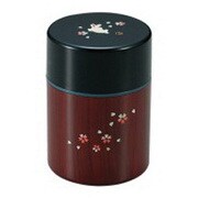 茶筒 丸 小 木目うさぎ