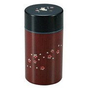 茶筒 丸 大 木目うさぎ