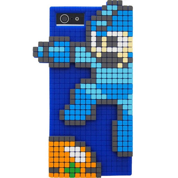 RKM-01A [シリコン3DドットジャケiPhone5 ロックマン]