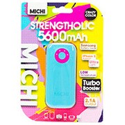 Michi 5600mAh USB出力:1ポート 最大:2.1A BL/PK M56CMBL-01