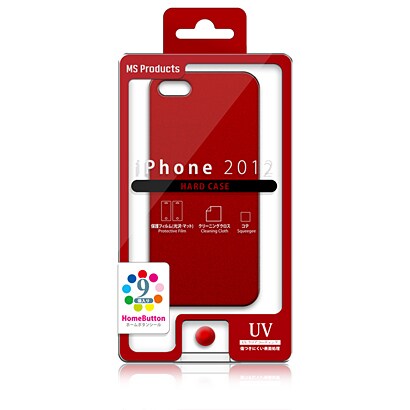 MS-IP5HRD [iPhone 5 ハードケース ライトレッド]